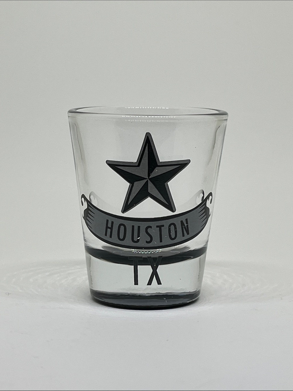Houston TX Black Star Shot Glass - Picture 1 of 4